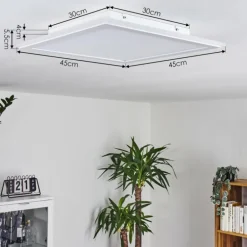 Panneau LED Mota Blanc, 1 lumière, Télécommandes, Changeur de couleurs
