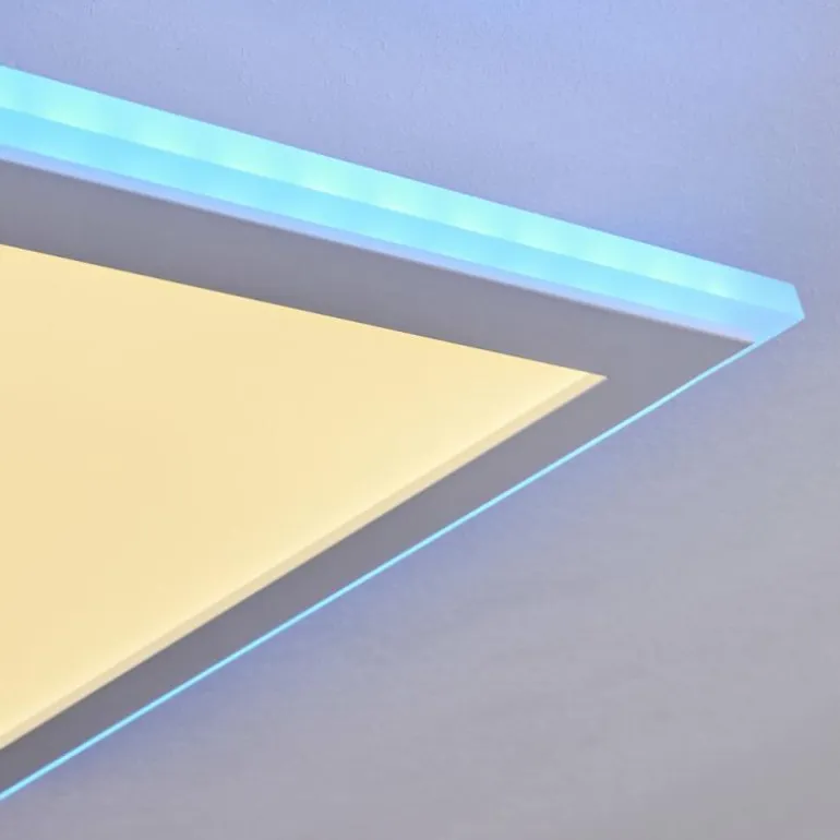 Panneau LED Mota Blanc, 1 lumière, Télécommandes, Changeur de couleurs
