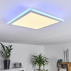 Panneau LED Mota Blanc, 1 lumière, Télécommandes, Changeur de couleurs