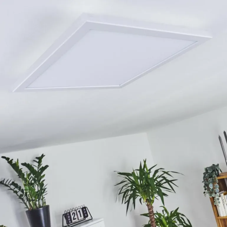 Panneau LED Mota Blanc, 1 lumière, Télécommandes, Changeur de couleurs