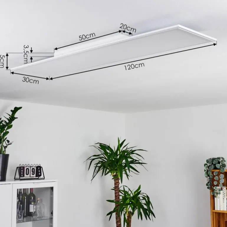 Panneau LED Pau Blanc, 1 lumière