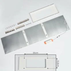 Panneau LED Pau Blanc, 1 lumière