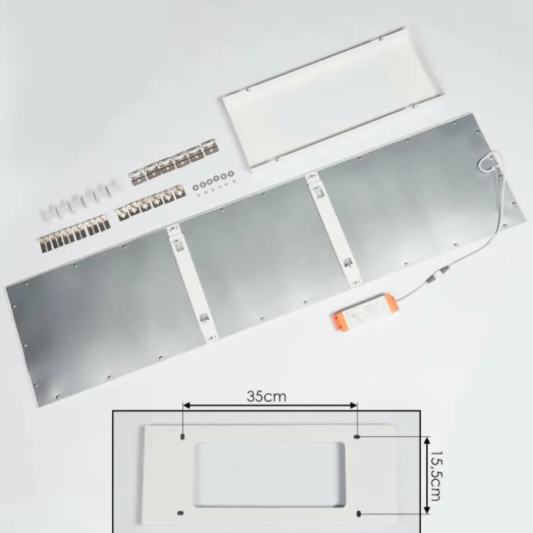 Panneau LED Pau Blanc, 1 lumière