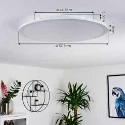 Panneau LED Sani Blanc, 1 lumière, Télécommandes