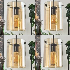 Parane Suspension Ambre, 4 lumières