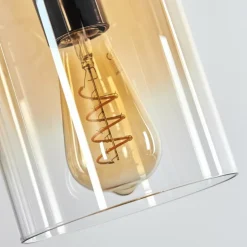 Parane Suspension Ambre, Clair, 4 lumières