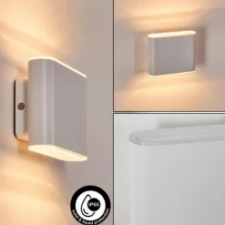 Paranhas Lampe murale d´extérieur, Luminaire de salle de bain, Luminaire Up & Down, Applique murale Blanc, 1 lumière