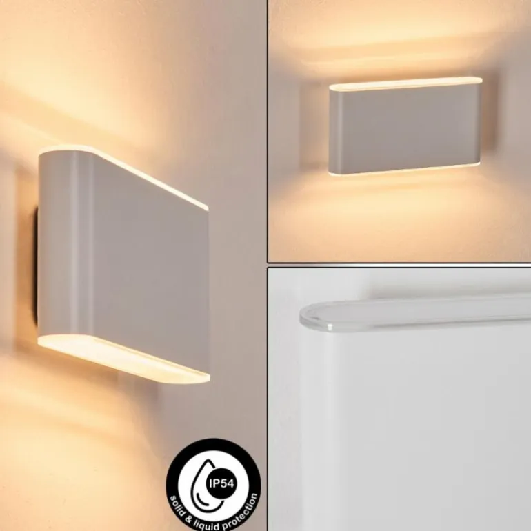 Paranhas Lampe murale d´extérieur, Luminaire de salle de bain, Luminaire Up & Down, Applique murale Blanc, 1 lumière