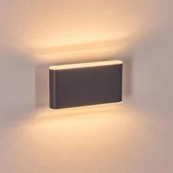 Paranhas Lampe murale d´extérieur, Luminaire de salle de bain, Luminaire Up & Down, Applique murale Anthracite, 1 lumière