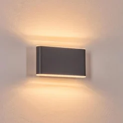 Paranhas Lampe murale d´extérieur, Luminaire de salle de bain, Luminaire Up & Down, Applique murale Anthracite, 1 lumière
