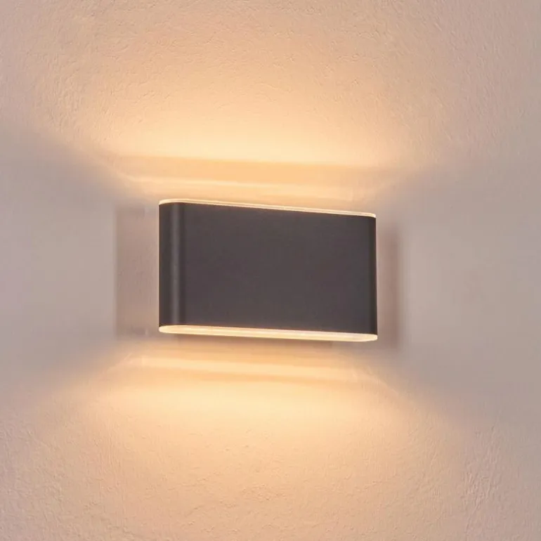 Paranhas Lampe murale d´extérieur, Luminaire de salle de bain, Luminaire Up & Down, Applique murale Anthracite, 1 lumière