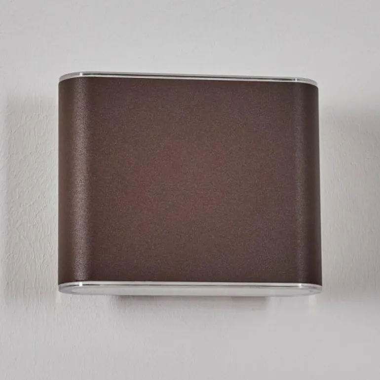 Paranhas Lampe murale d´extérieur, Luminaire de salle de bain, Luminaire Up & Down, Applique murale Rouille, 1 lumière