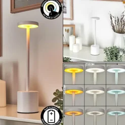 Parel Lampe à poser LED Blanc, 1 lumière
