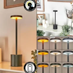 Parel Lampe de bureau, Lampe à poser LED Noir, 1 lumière