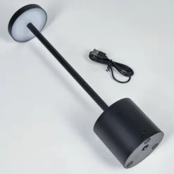 Parel Lampe de bureau, Lampe à poser LED Noir, 1 lumière