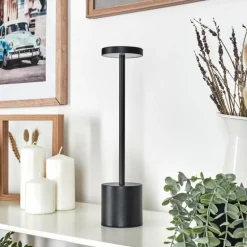 Parel Lampe de bureau, Lampe à poser LED Noir, 1 lumière