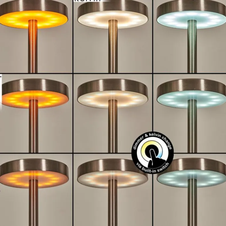 Parel Lampe de bureau, Lampe à poser LED Nickel mat, 1 lumière