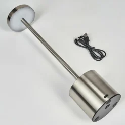 Parel Lampe de bureau, Lampe à poser LED Nickel mat, 1 lumière