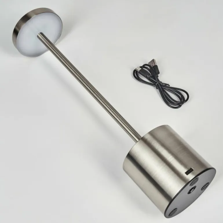 Parel Lampe de bureau, Lampe à poser LED Nickel mat, 1 lumière