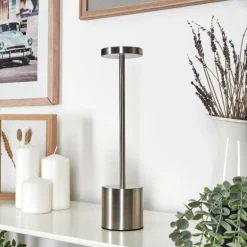 Parel Lampe de bureau, Lampe à poser LED Nickel mat, 1 lumière