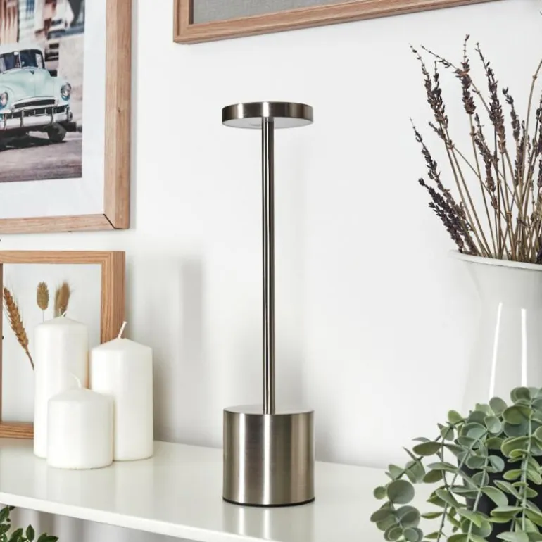 Parel Lampe de bureau, Lampe à poser LED Nickel mat, 1 lumière