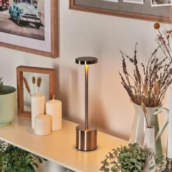 Parel Lampe de bureau, Lampe à poser LED Nickel mat, 1 lumière