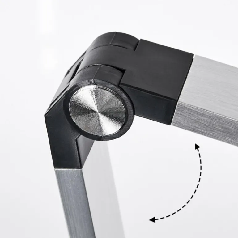 Pedreiras Lampe de bureau, Lampe à poser, Liseuse LED Noir, Argenté, 1 lumière