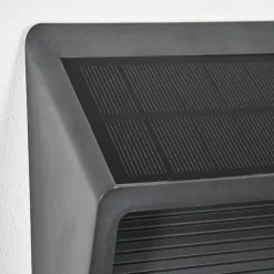 Pedreiras Lampe murale d´extérieur, Lampe solaire, Applique murale LED Anthracite, 1 lumière, Détecteur de mouvement