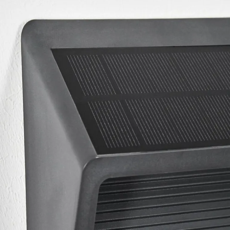 Pedreiras Lampe murale d´extérieur, Lampe solaire, Applique murale LED Anthracite, 1 lumière, Détecteur de mouvement
