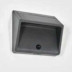 Pedreiras Lampe murale d´extérieur, Lampe solaire, Applique murale LED Anthracite, 1 lumière, Détecteur de mouvement
