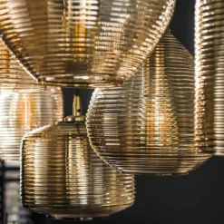 Pendelleuchte Suspension Anthracite, 7 lumières
