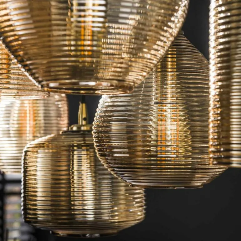 Pendelleuchte Suspension Anthracite, 7 lumières