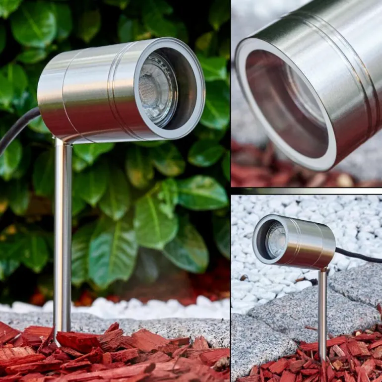 Pieu de jardin Froslev Chrome, 1 lumière