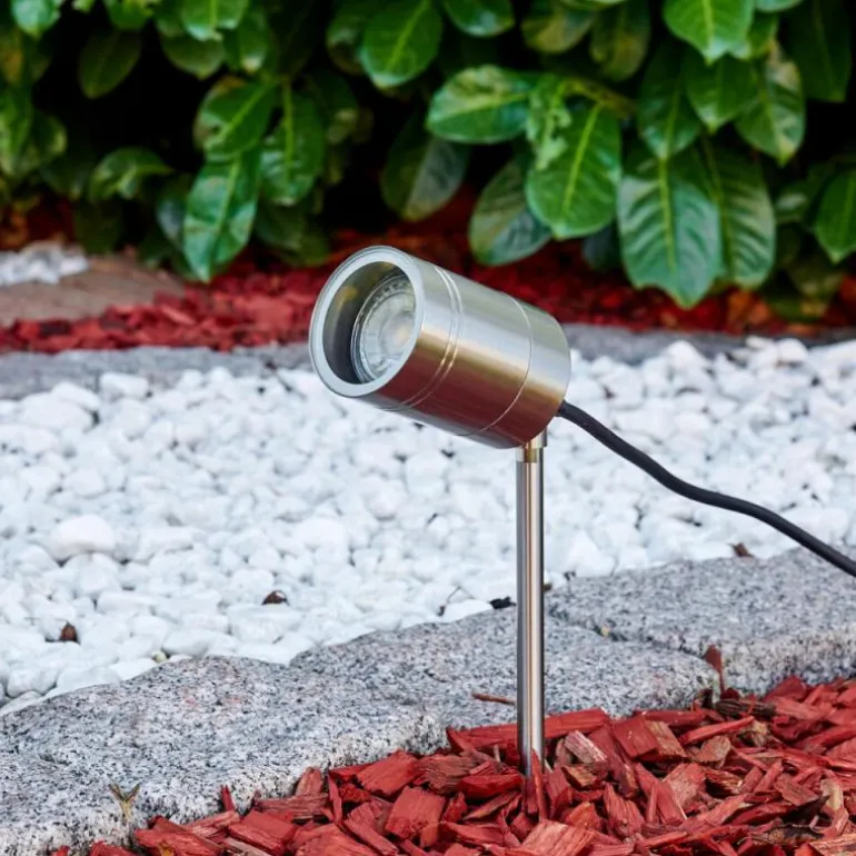Pieu de jardin Froslev Chrome, 1 lumière