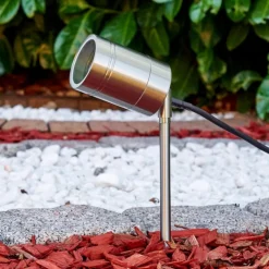 Pieu de jardin Froslev Chrome, 1 lumière