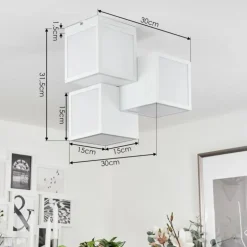 Plafonnier Allonville LED Blanc, 1 lumière