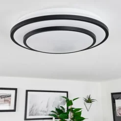 Plafonnier Almograve LED Blanc, 1 lumière, Télécommandes