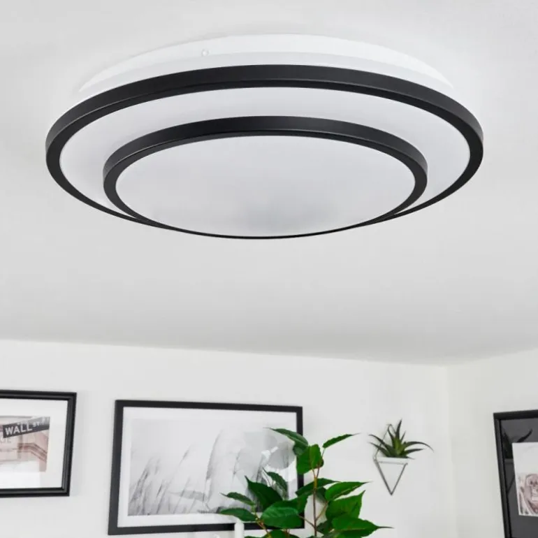 Plafonnier Almograve LED Blanc, 1 lumière, Télécommandes