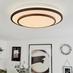 Plafonnier Almograve LED Blanc, 1 lumière, Télécommandes