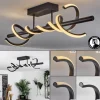Plafonnier Alvarim LED Noir, 1 lumière