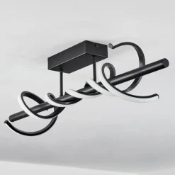 Plafonnier Alvarim LED Noir, 1 lumière