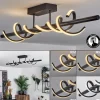 Plafonnier Alvarim LED Noir, 1 lumière