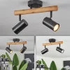 Plafonnier Arbrentin Écru, Noir, 2 lumières