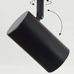 Plafonnier Arbrentin Écru, Noir, 2 lumières