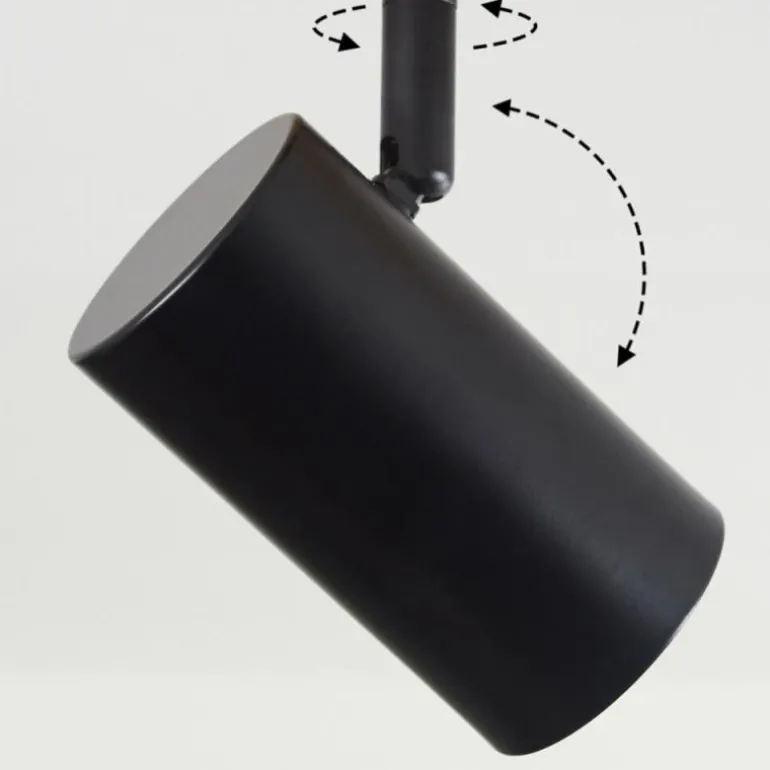 Plafonnier Arbrentin Écru, Noir, 2 lumières