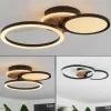 Plafonnier Avelal LED Brun, Couleur bois, Noir, 1 lumière