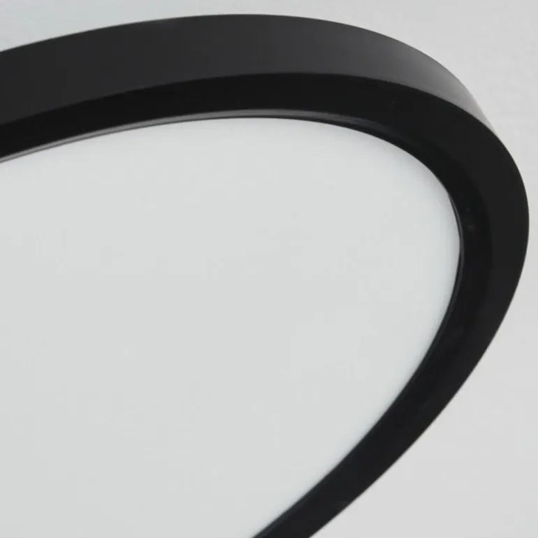 Plafonnier Avelal LED Brun, Couleur bois, Noir, 1 lumière