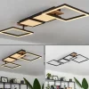 Plafonnier Avelal LED Brun, Couleur bois, Noir, 1 lumière