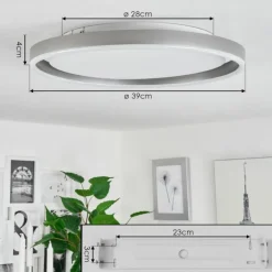 Plafonnier Barril LED Aluminium, 1 lumière