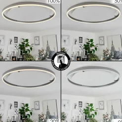 Plafonnier Barril LED Blanc, 1 lumière